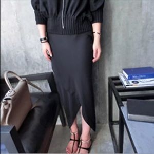 Korean style asymmetrical skirt